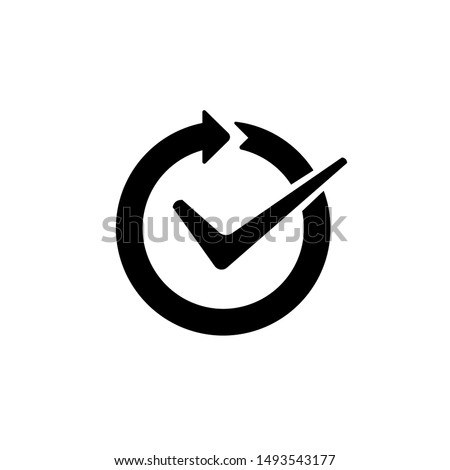 Continuous convenience simple vector icon  Royalty-Free Stock Photo #1493543177