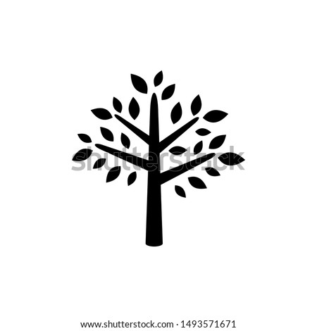 Tree icon symbol vector. icon on white background