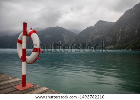 Lifebuoy. On the pier or on the beach, this item, a lifebuoy, must be