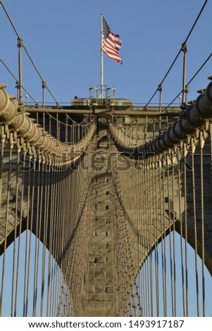 Detail photo from the Brooklyn Bridge NYC
