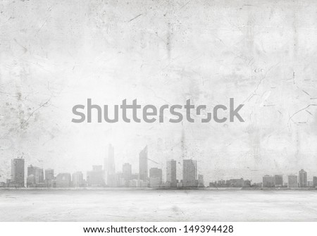 Background image with buildings and urban scenes