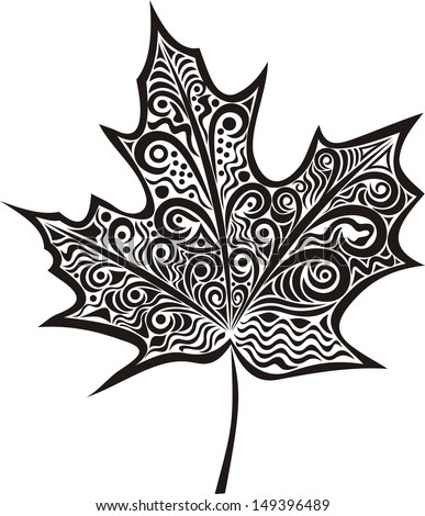 Leaf autumn illustration