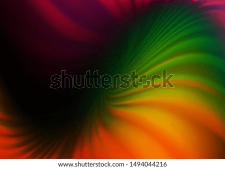 Dark Multicolor, Rainbow vector blurred and colored template. An elegant bright illustration with gradient. A completely new template for your design.