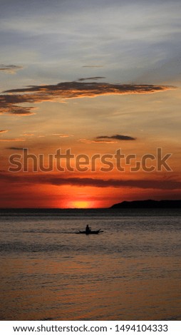                 sun rise at anilao philippines               