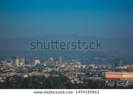 Los Angeles skyline view from Griffith Park