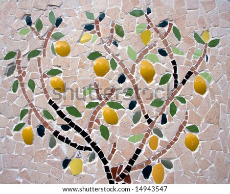 mosaic made of stones