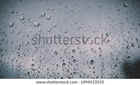 raindrops on glass, condensate. rain on glass