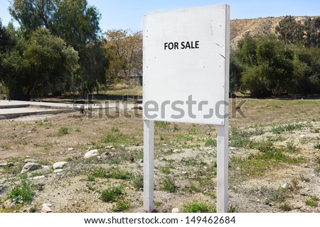 Land for sale in a rural area