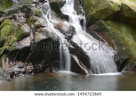Long exposure waterfall in Tioman