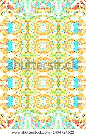Colorful mosaic pattern for carpets, table cloths, textile and backgrounds