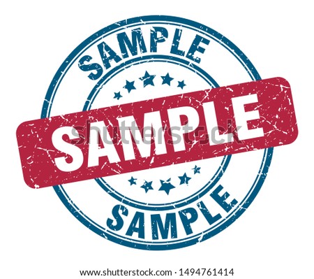 sample stamp. sample round grunge sign. sample