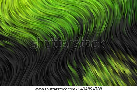 Dark Green vector template with lava shapes. Blurred geometric sample with gradient bubbles.  New composition for your brand book.