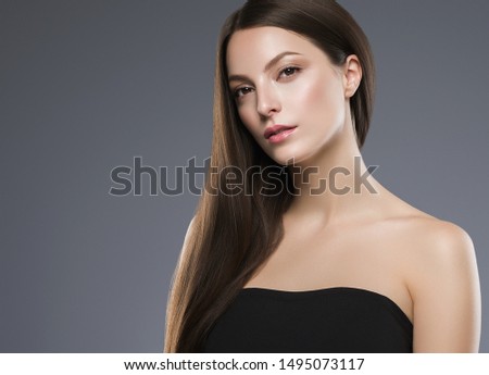 Beautiful skin woman healthy natural make up beauty concept