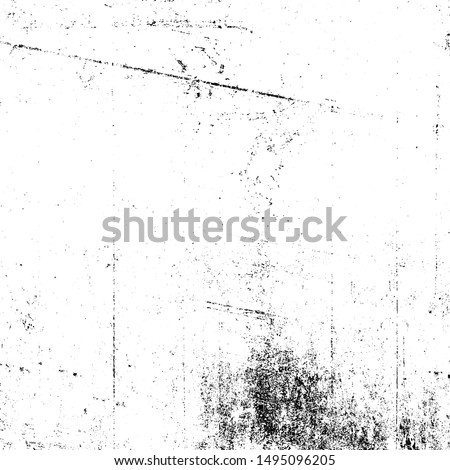 Grunge is black and white. Texture of scratches, chips, cracks. Pattern of old worn surface. Abstract monochrome background Royalty-Free Stock Photo #1495096205