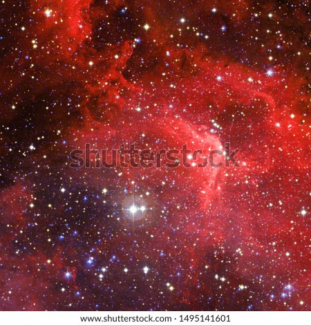 Nebula in outer space. Gas and dust clouds. Elements of this image furnished by NASA