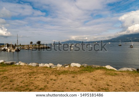 Walking from Kitts Beach to Granville Island gives great views of English Bay, North and West Van and the mountains and skyline views of the city.