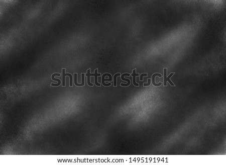 Dark noise texture. Gritty grunge background with black paint spots on paper