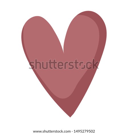 Isolated heart shape design vector illustration