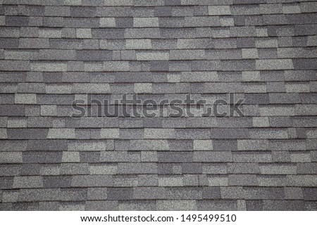 Roof tiles or shingles typical of the northwestern pacific coast: wooden texture and geometrical patterns Royalty-Free Stock Photo #1495499510