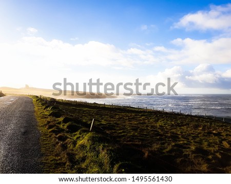Beautiful coast of Sligo in Ireland famous for its quiet beaches, the weather has some beautiful clouds and the pictures have a beautiful feel to them.