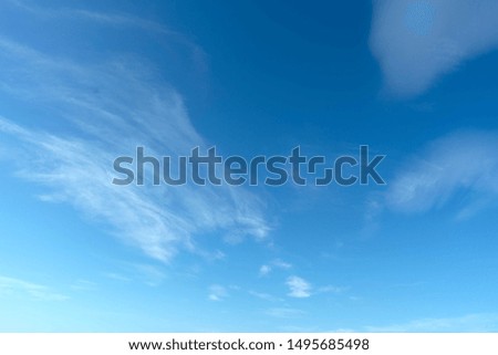 Blue sky with white cloud 