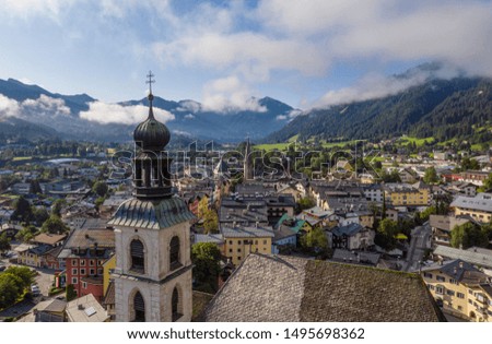 Kitzbuehel Tyrol Austria in Summer - Aerial Picture