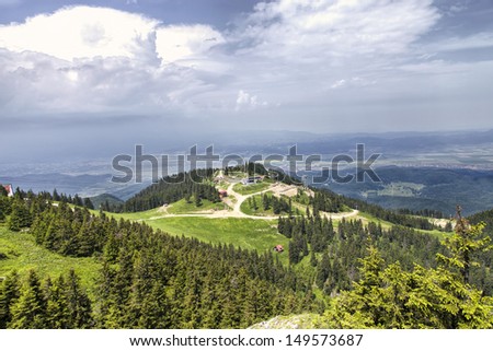 View from Postavarul Massif, Romania Royalty-Free Stock Photo #149573687