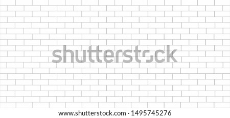 white tile wall ceramic or brick pattern subway texture for background Royalty-Free Stock Photo #1495745276