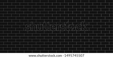 material black surface tile wall ceramic or brick pattern subway texture for background