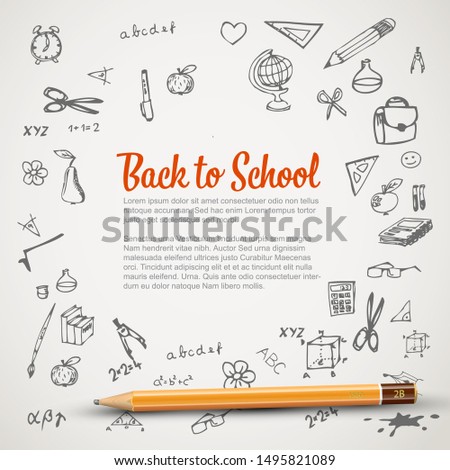 Back to school - flyer or banner
