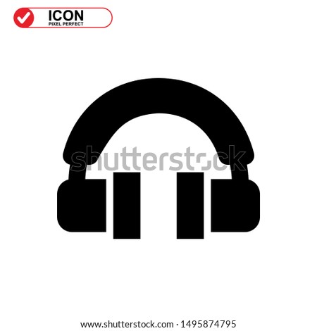 earphone icon isolated sign symbol vector illustration - high quality black style vector icons
