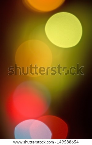 Abstract Color Background. Blurred Lights Bokeh. De focused Light. High quality stock photo.