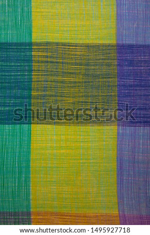 Line patterns on fabric backgrounds