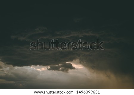 Thunderclouds. Beautiful clouds in a thunderstorm