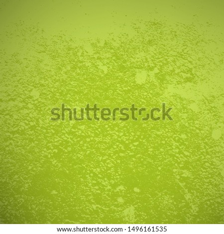 Distressed spray green grainy back texture. Dirty rustic rough empty cover template. Grunge dust messy background. Aged splatter crumb wall backdrop. Weathered aging design element. EPS10 vector