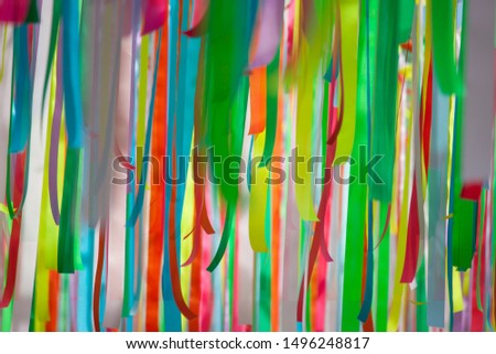 Abstract, background, fabric and ribbons of various colors