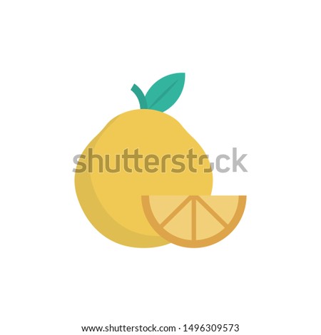 lemon glyph flat vector icon