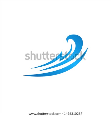 Water wave Logo Template. Wave Logo Vector