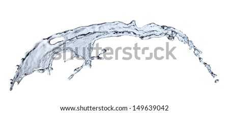 abstract liquid splash isolated on white background