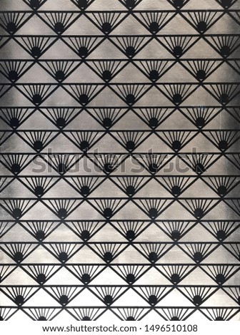 Pattern wall. A wall full of geometric pattern.