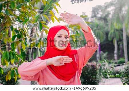 Don't touch me concept for hijab