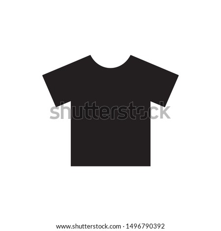 t-shirt icon vector. Linear style sign for mobile concept and web design. t-shirt symbol illustration. Pixel vector graphics - Vector. Royalty-Free Stock Photo #1496790392