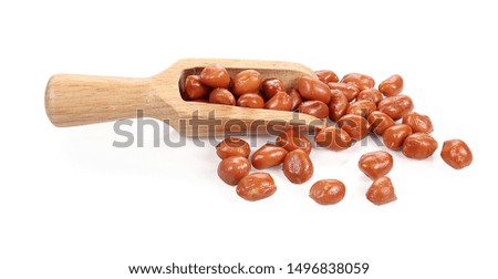 peanut isolated on a white background, photography