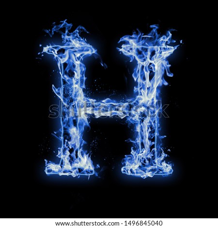 Fire Letter T Of Burning Blue Flame Flaming Royalty Free Stock Photo Avopix Com