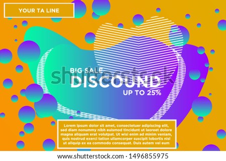 Final sale banner special offer, Vector illustration. flash sales banners with modern dynamic liquid cellular concepts. For the sale of banner design templates, Flash arranges special offers 