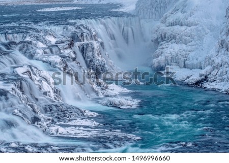 Glacial Frozen Winter Iced Waterfalls