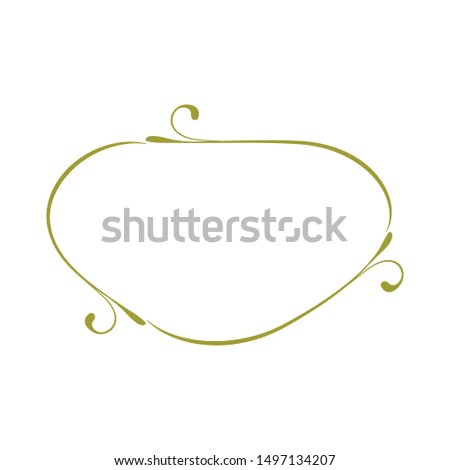 gold luxury frame, vector graphic design element