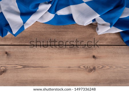 Bavarian Flag As A Background For Oktoberfest
