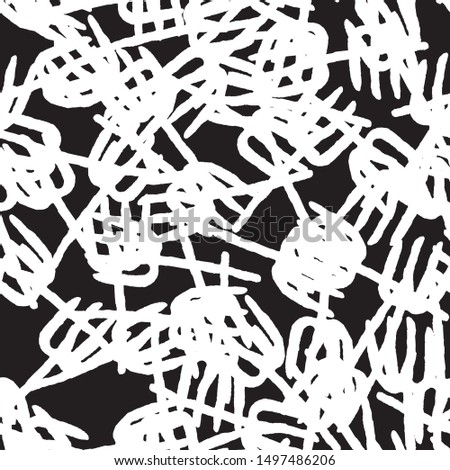 Black white abstract seamless texture