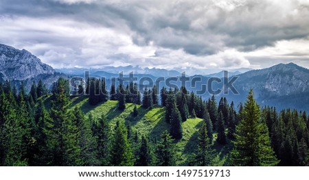 The beautiful Alps Mountains of Germany - Bavaria 